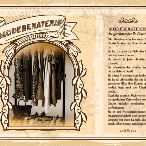 Schild Modeberaterin Beruf Mode Fashion Kleidung 12x18 20x30 30x40 Blech/Holz