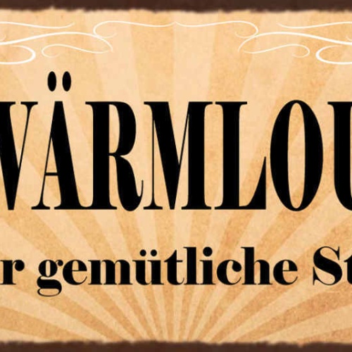 Schild Aufwärm Lounge Zeit Für Gemütliche Stunden Raum 27x10 Blech od.Holz