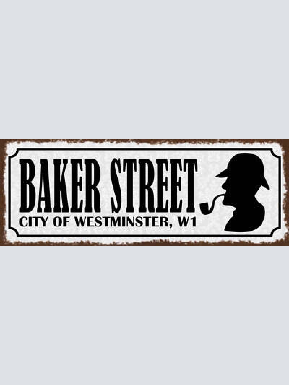 Schild Baker Street City Of Westminster London England GB UK 27x10 Blech od.Holz