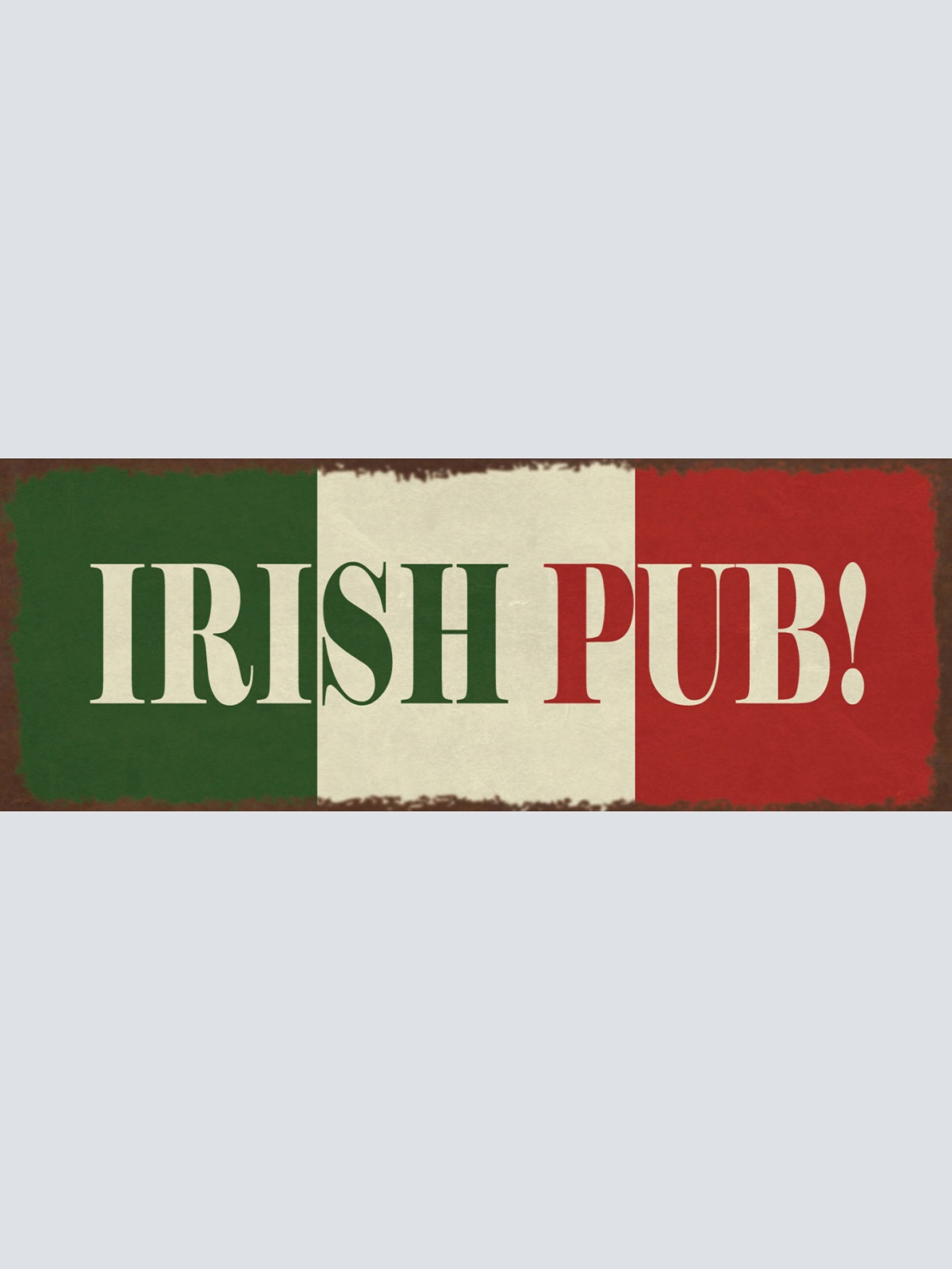 Schild lrish Pub Irland Lokal Alkohol Bier Trinken Glas 27x10 Blech od.Holz