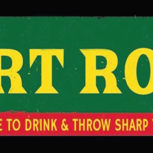 Schild Dart Room Place To Drink & Throw Sharp Things Spiel 27x10 Blech od.Holz