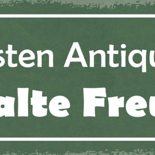 Schild Die Besten Abtiquitäten Sind Alte Freunde 27x10 Blech od.Holz