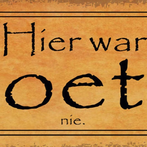 Schild Hier War Goethe Nie Dichter Dichtung Deutschland 27x10 Blech od.Holz