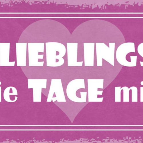 Schild Meine Lieblingstage Sind Die Tage Mit Dir Liebe Ehe 27x10 Blech od.Holz