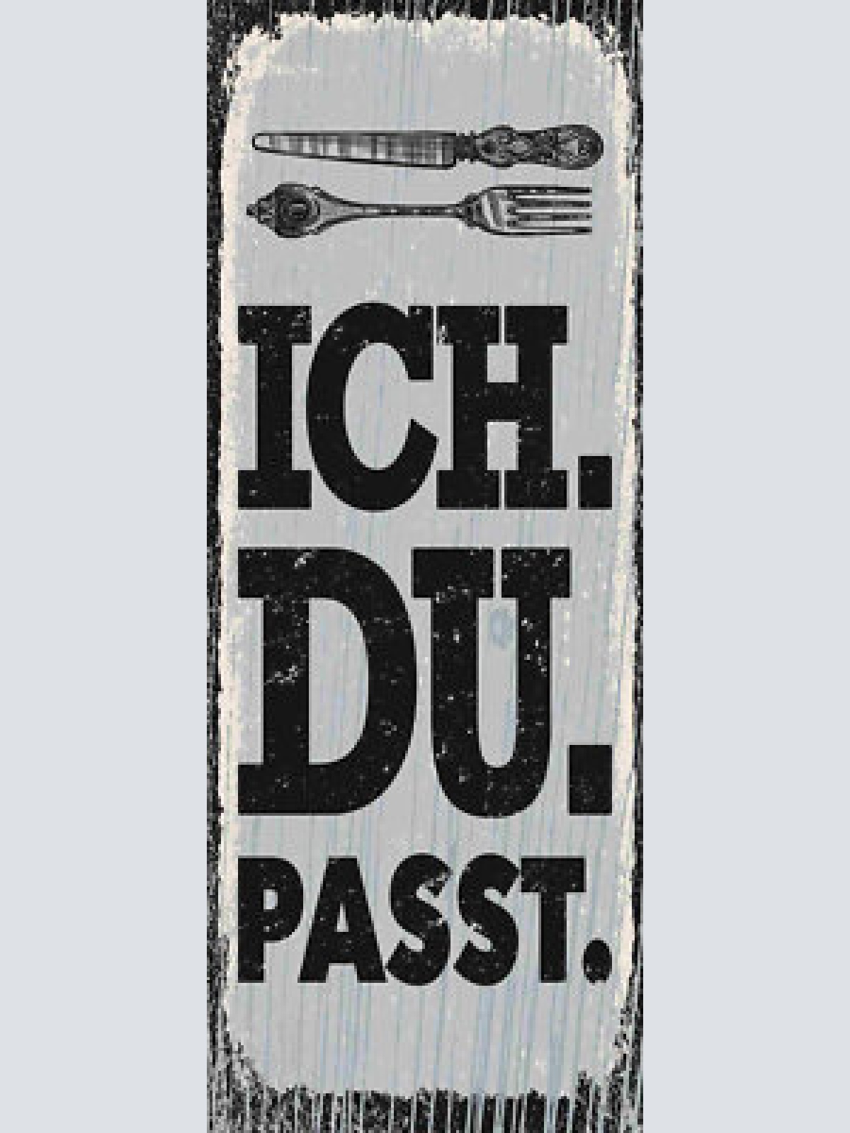 Schild ich du passt liebe beziehung ehe paar freundschaft 27x10 blech od.holz