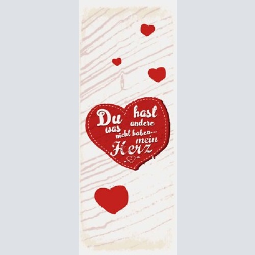 Schild du hast was andere nicht haben mein herz liebe paar 27x10 blech od.holz