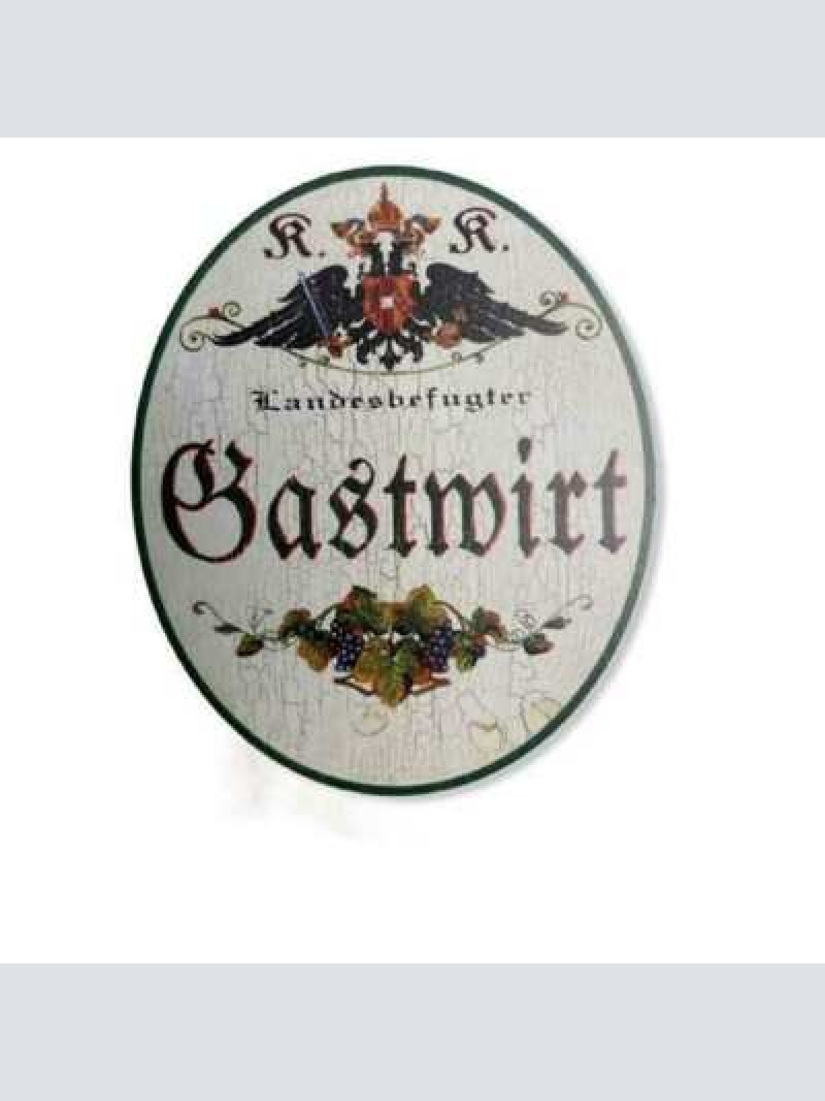 Kuk nostalgie holzschild landesbefugter gastwirt