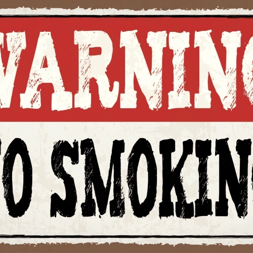 Schild Warning No Smoking Rauchen Zigarette 12x18 / 20x30 / 30x40 Blech od. Holz