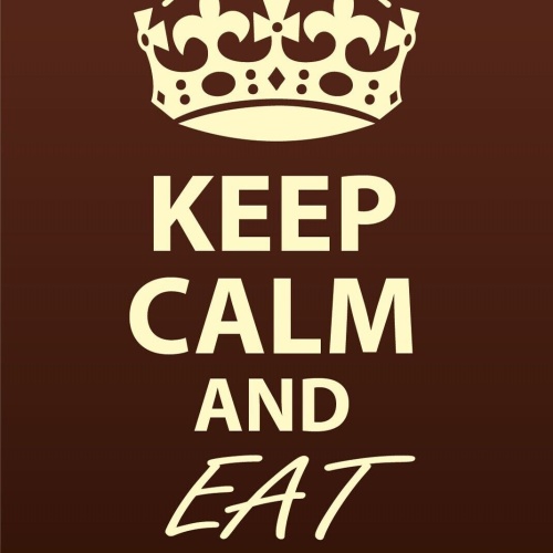 Schild Keep Calm Eat Chocolate Schokolade 12x18 / 20x30 / 30x40 Blech od.Holz