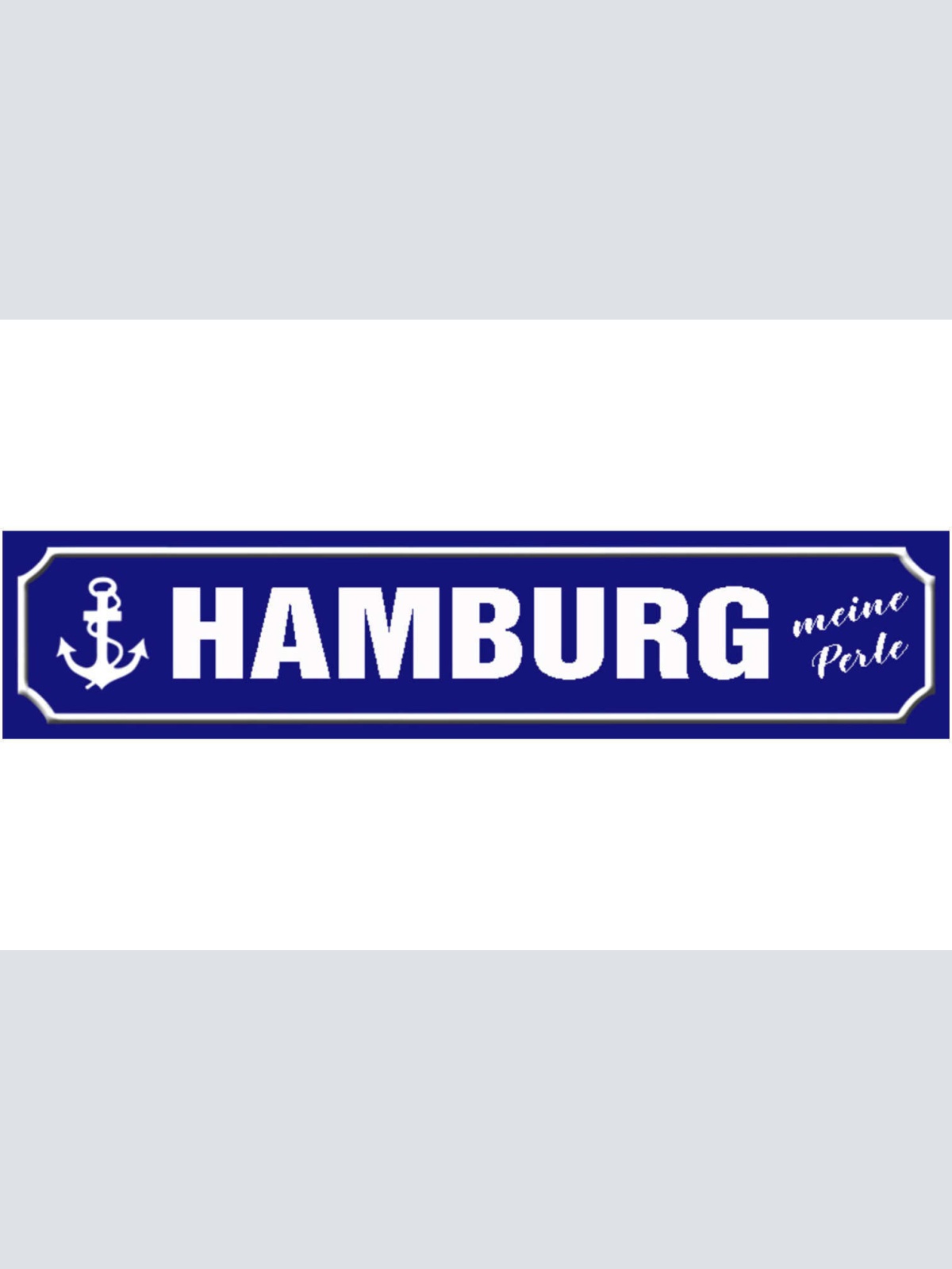 Schild Hamburg Perle Stadt Deutschland Ort Straße Platz 46 x 10 Blech od. Holz