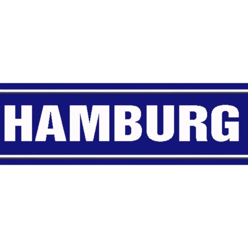 Schild Hamburg Perle Stadt Deutschland Ort Straße Platz 46 x 10 Blech od. Holz