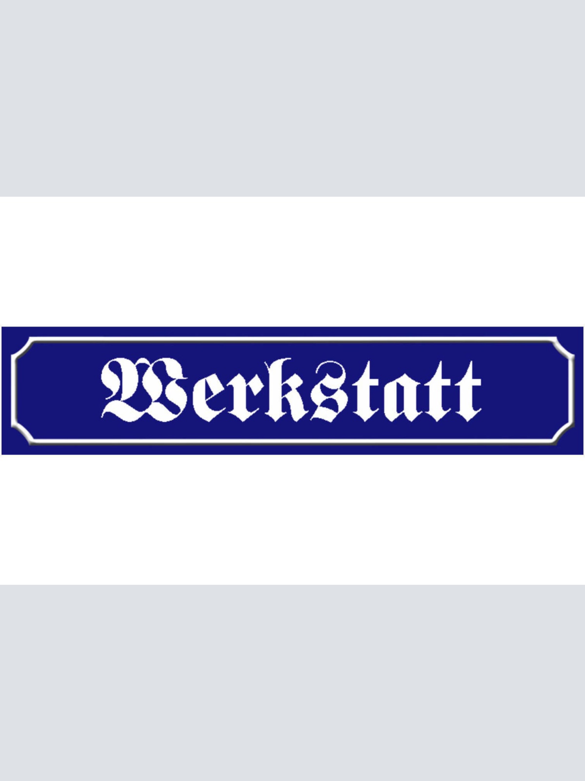 Schild Werkstatt Werkzeug Techniker Bastler Ort Straße 46 x 10 Blech od. Holz