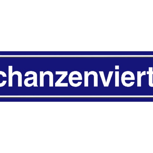 Schild Schanzenviertel Hamburg Deutschland Ort Straße 46 x 10 Blech od. Holz
