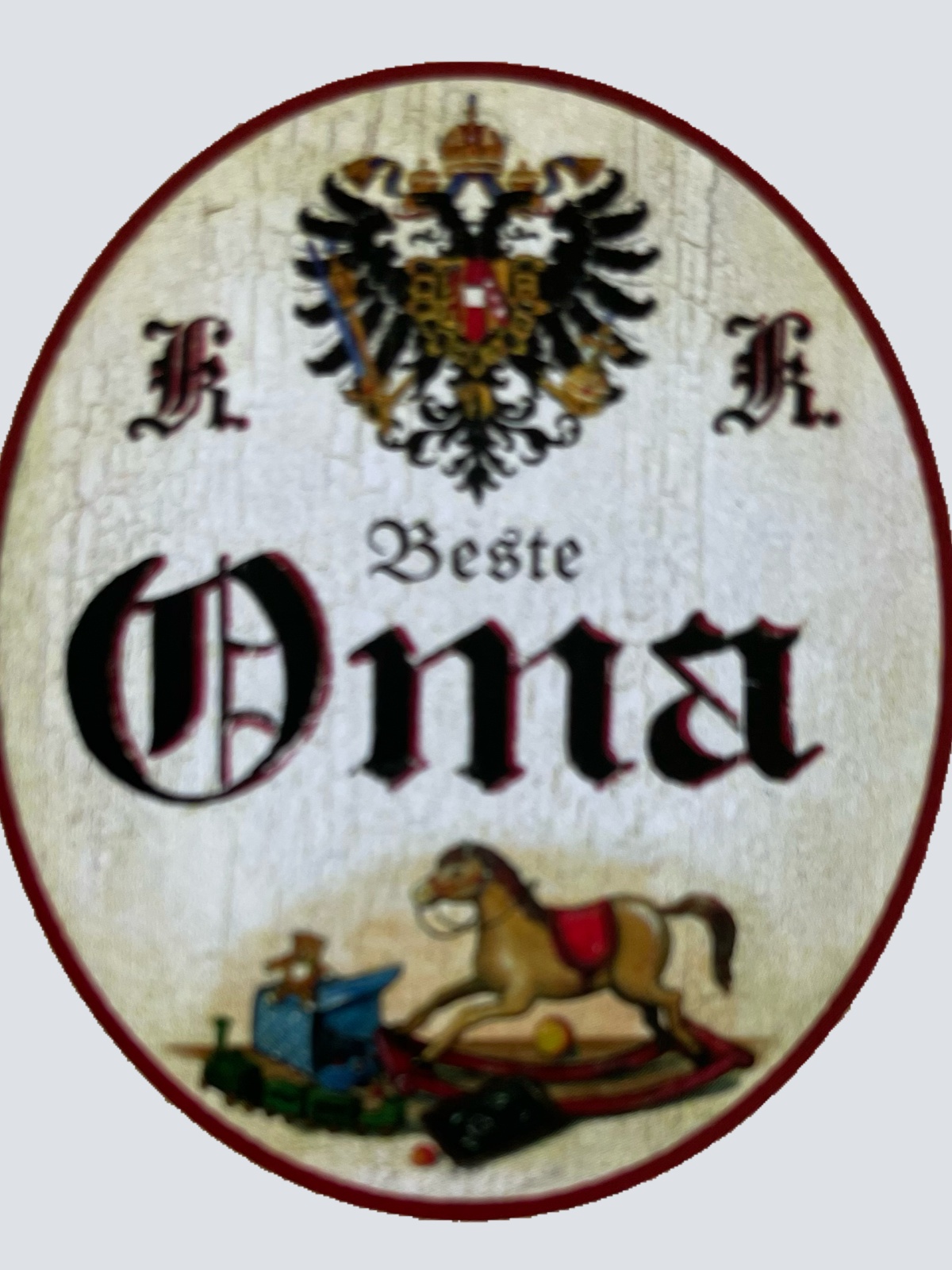 KuK Nostalgie Holzschild Beste Oma Großmutter Kinder Kind Familie Schild