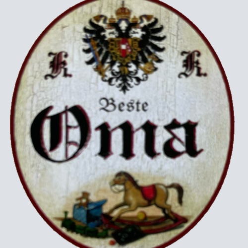 KuK Nostalgie Holzschild Beste Oma Großmutter Kinder Kind Familie Schild