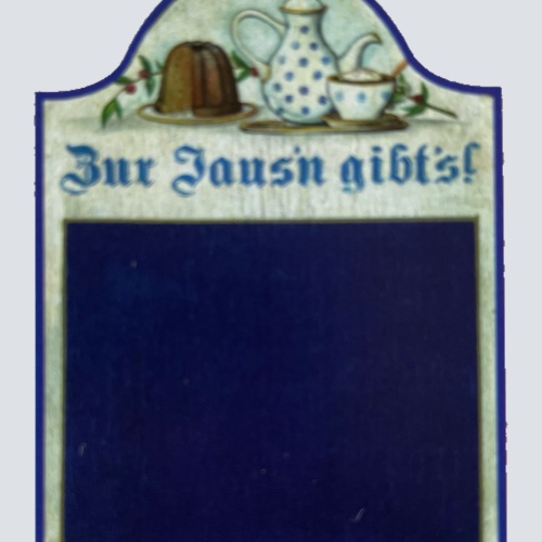 Nostalgie Holzschild Zur Jaus'n Gibt's Tafel Stil Jause Essen Schild