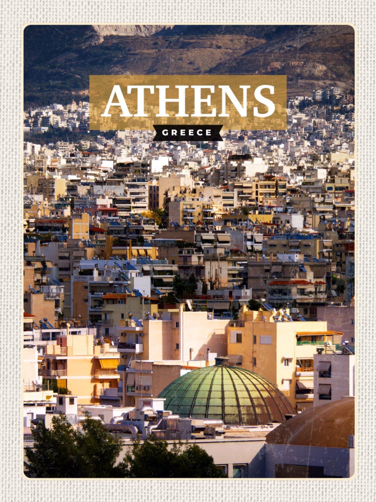 Schild Athens Greece Athen Griechenland Stadt 12x18 20x30 30x40 Blech od. Holz