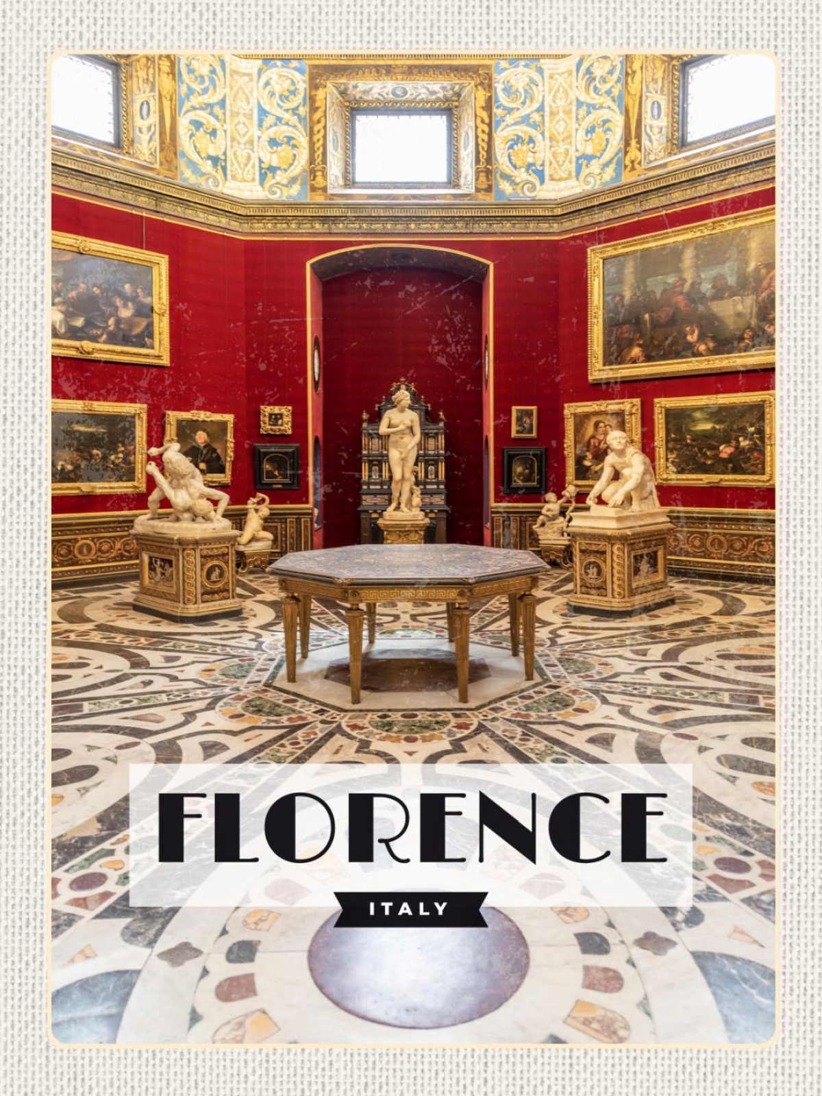 Schild Florence Italy Florenz Italien Uffizien 12x18 20x30 30x40 Blech od. Holz