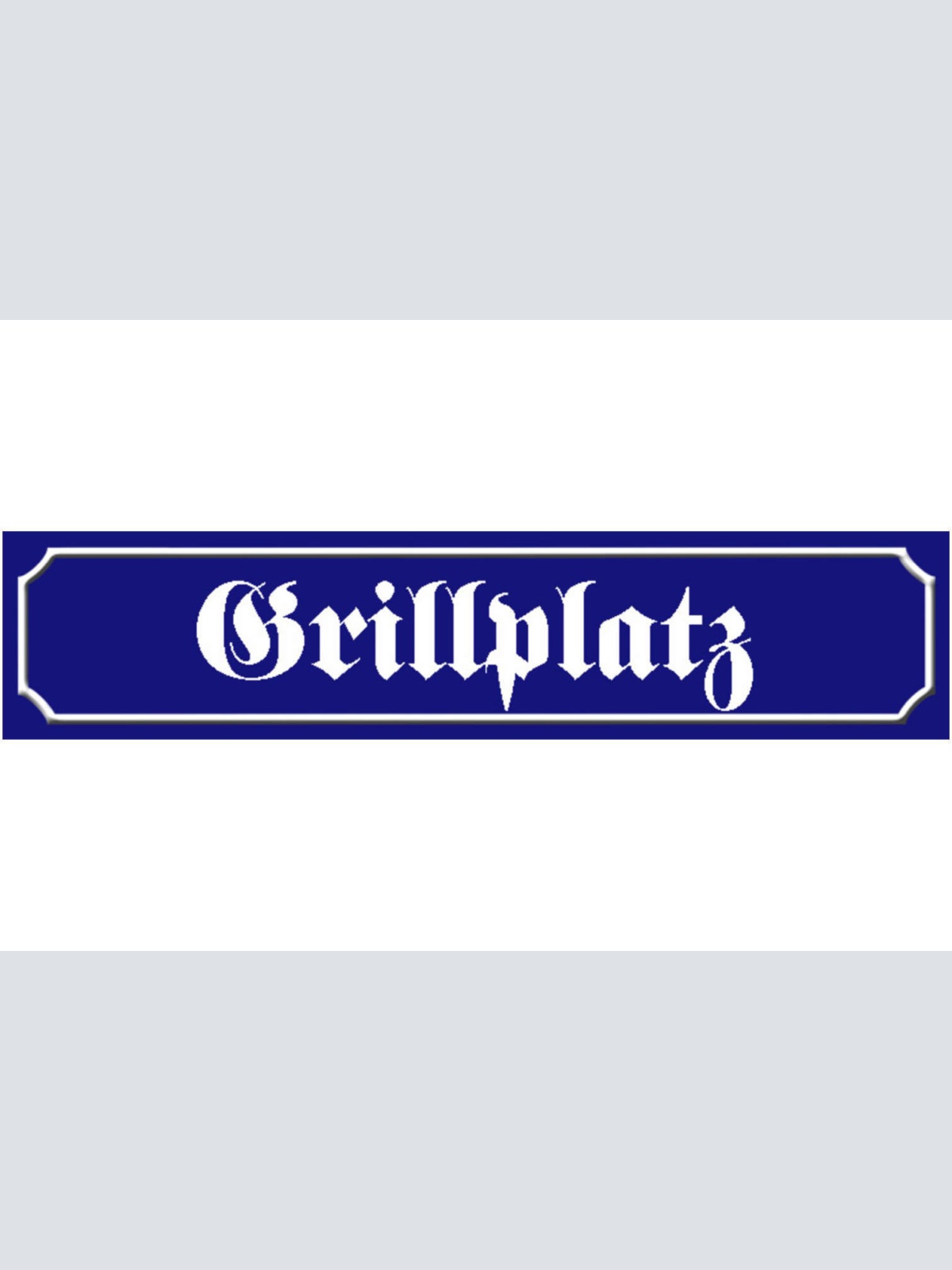 Schild Grill Platz Grillen Griller BBQ Fleisch Ort Straße 46 x 10 Blech od. Holz