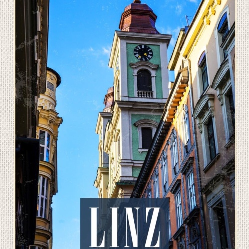 Schild Linz Österreich OÖ Ignatiuskirche Alter Dom 12x18 20x30 30x40 Blech/Holz