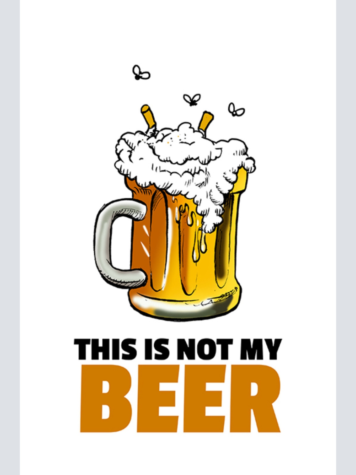 Schild Spruch This is not my beer Das ist nicht mein Bier Bad English Alkohol JW