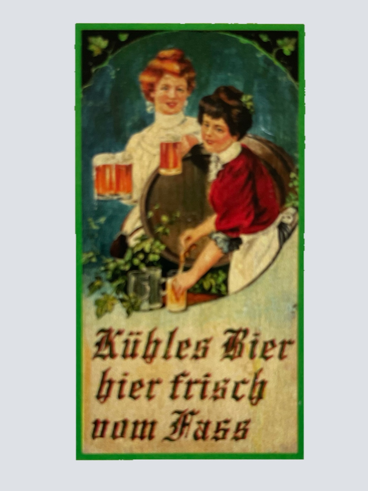 Nostalgie Holzschild Kühles Bier Hier Frisch Vom Fass Alkohol Glas Wirt Schild