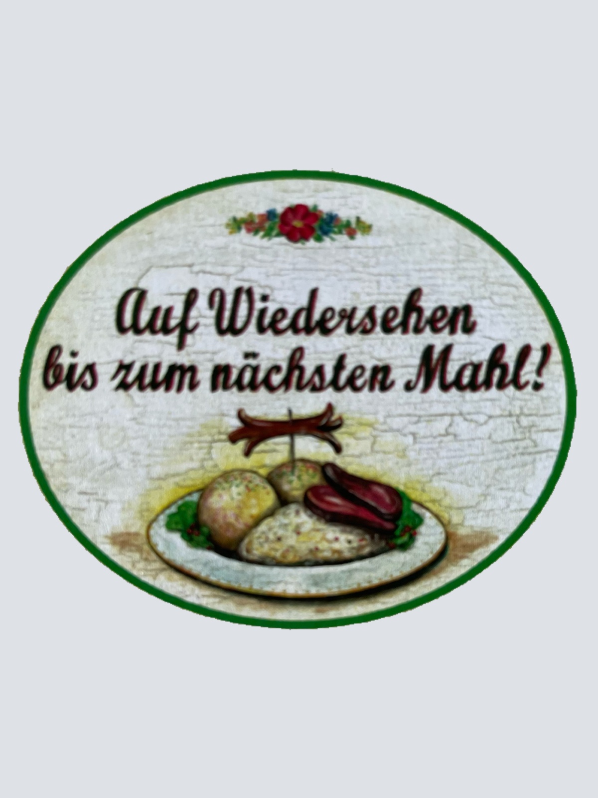 Nostalgie Holzschild Auf Wiedersehen Bis Zum Nächsten Mahl Essen Essen Schild