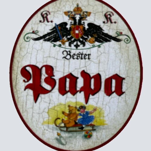 KuK Nostalgie Holzschild Bester Papa Vater Kinder Kind Familie Schild