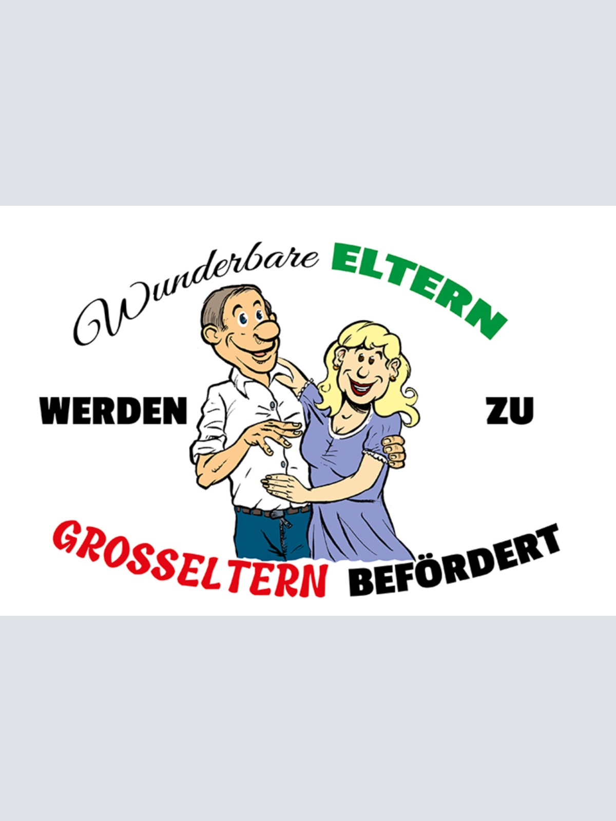 Schild Spruch Wunderbare Eltern werden zu Großeltern befördert Oma Opa JW
