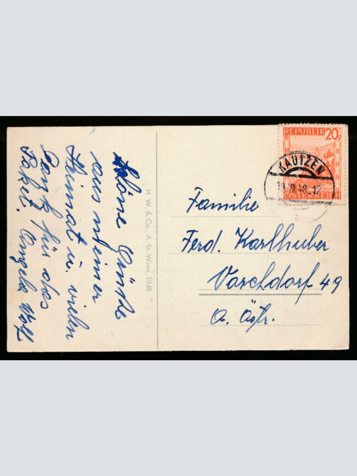 AK aus Kautzen Fliegeraufnahme Niederösterreich (607)