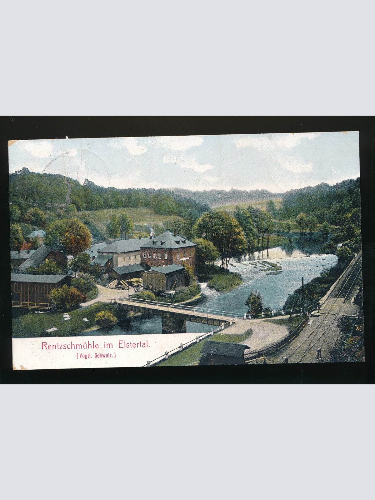 AK aus Pöhl von der Rentzschmühle im Elstertal Sachsen (268)