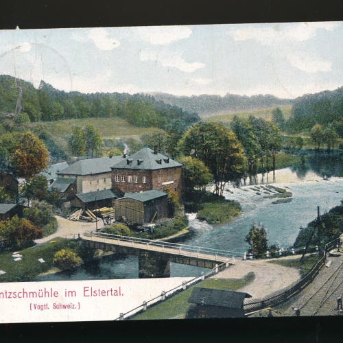 AK aus Pöhl von der Rentzschmühle im Elstertal Sachsen (268)
