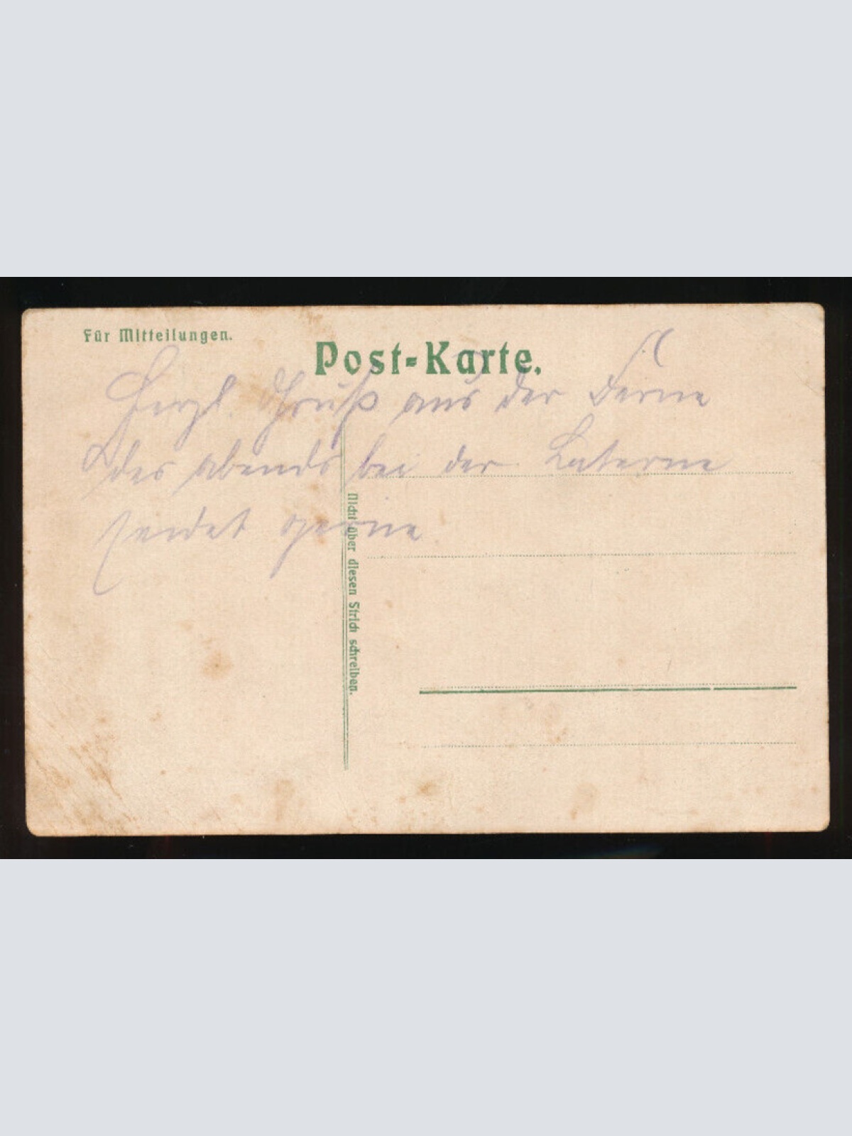 Litho-Karte die Löhnungsdekade 1 - 10 Tag Deutschland (P554)