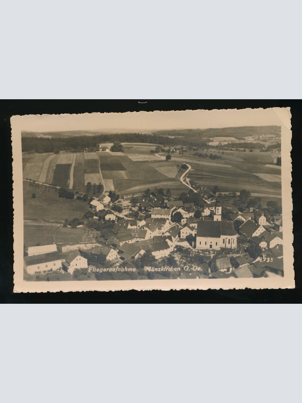 AK aus Münzkirchen Fliegeraufnahme Oberösterreich Österreich (426)