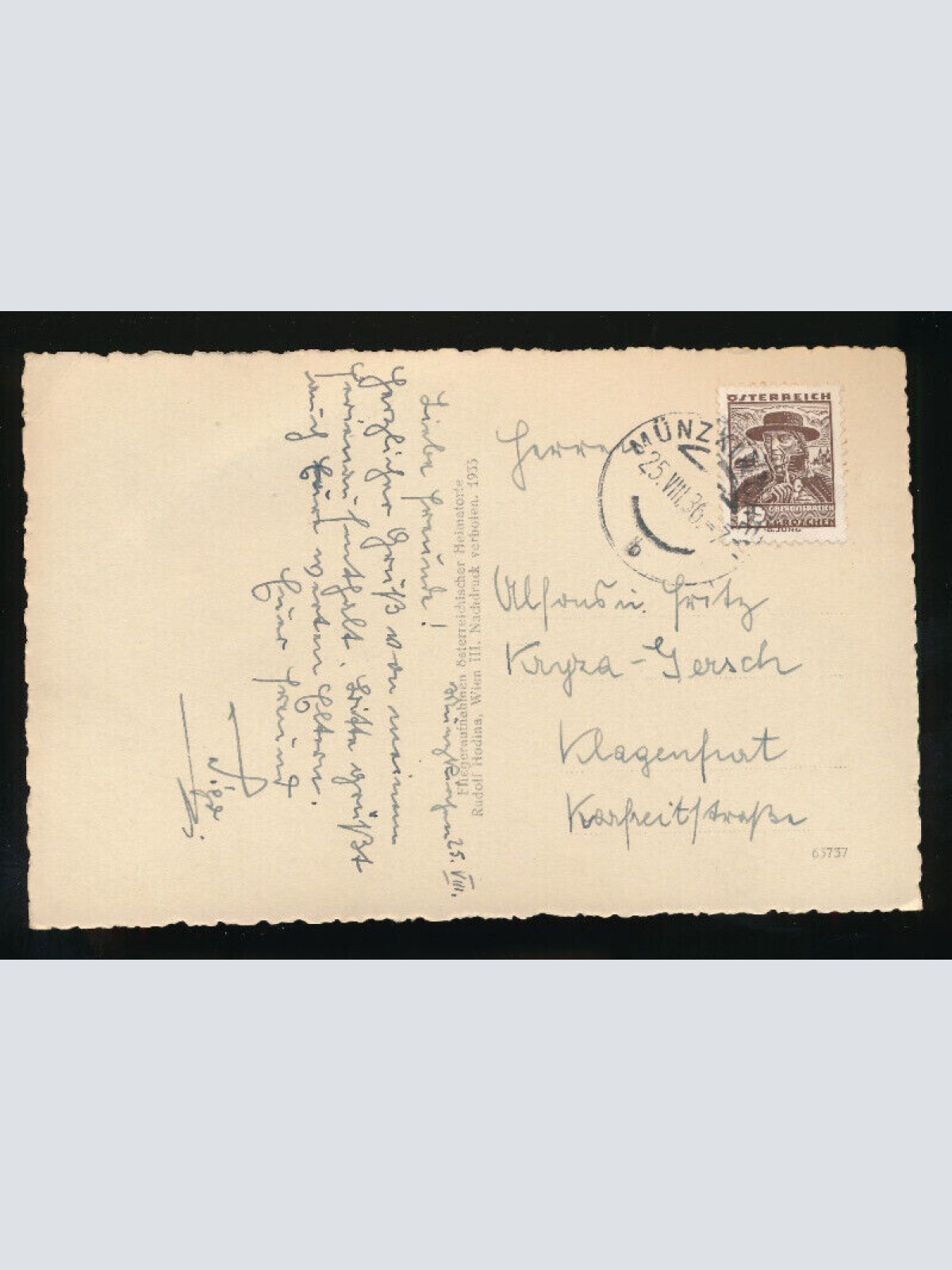 AK aus Münzkirchen Fliegeraufnahme Oberösterreich Österreich (426)