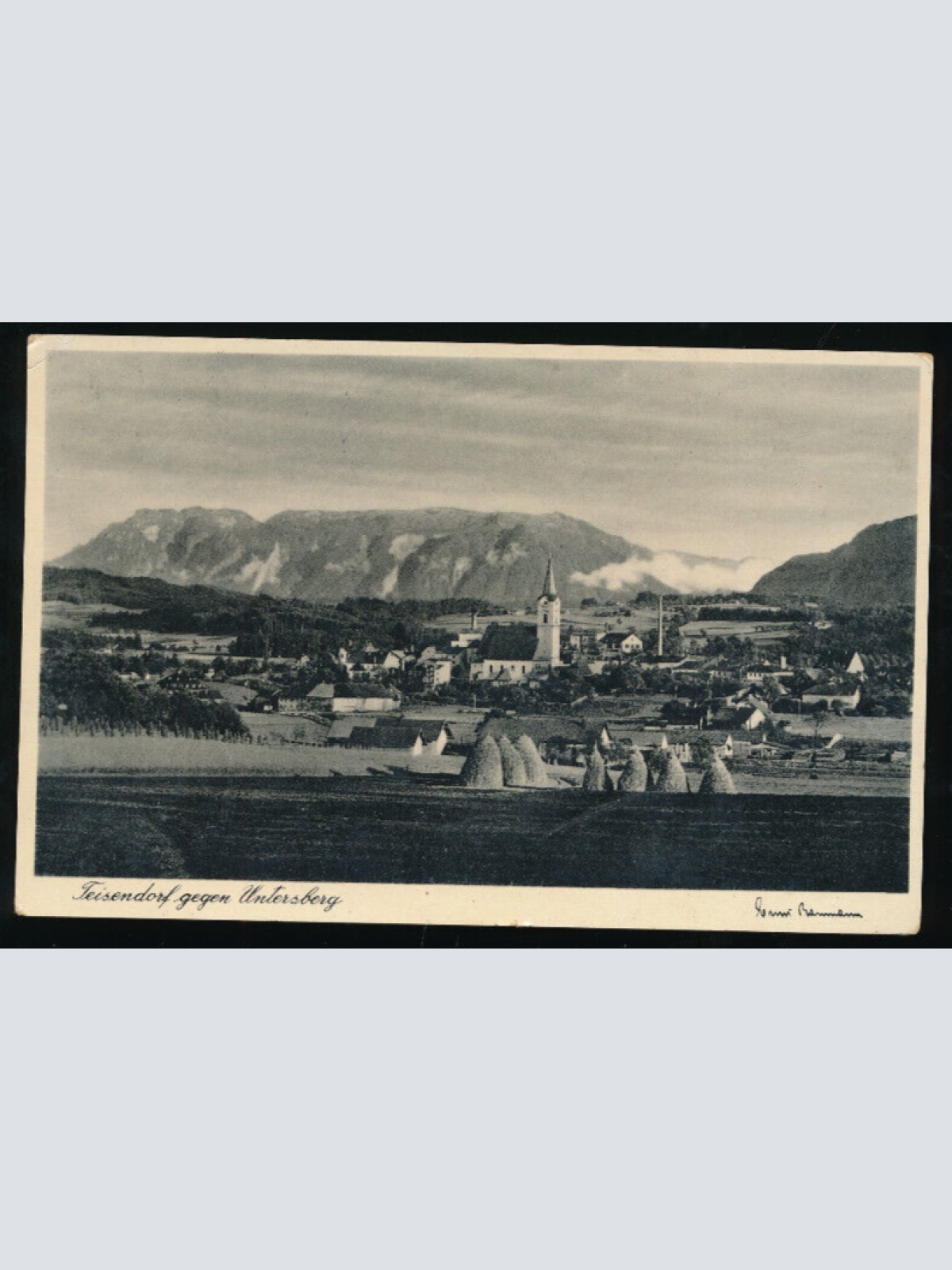 AK aus Teisendorf gegen Untersberg Bayern (711)