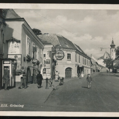 AK aus Wien Grinzing Straßenansicht Wien (771)
