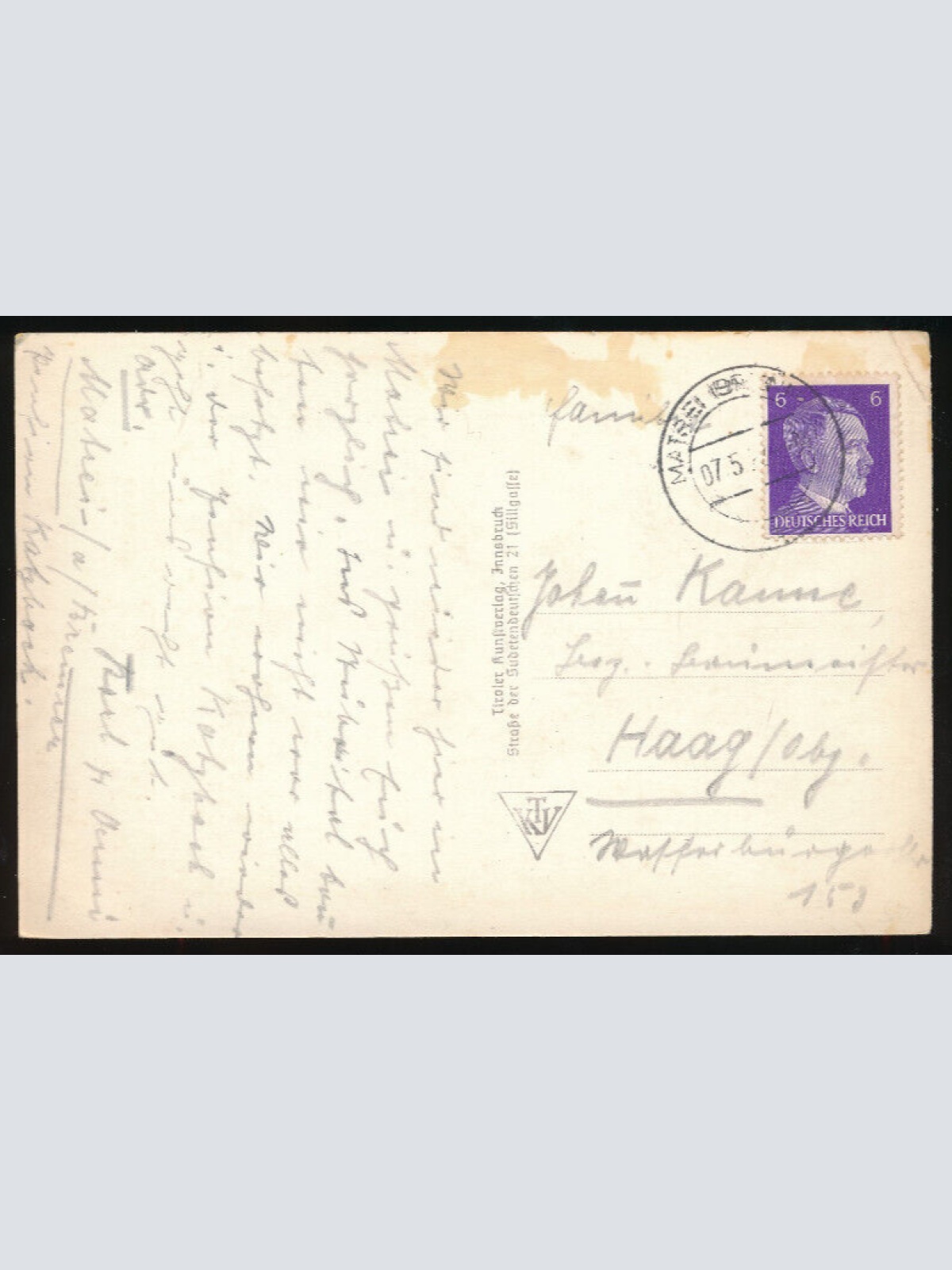 AK aus Matrei am Brenner Strassenansicht Tirol (757)