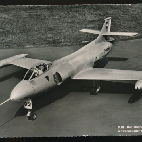 AK vom Düsenjäger P16 Schweizerische Konstruktion (620)