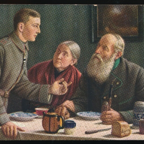 AK Soldat erzählt seinen Eltern wie er das Eiserne Kreuz erwarb (636)