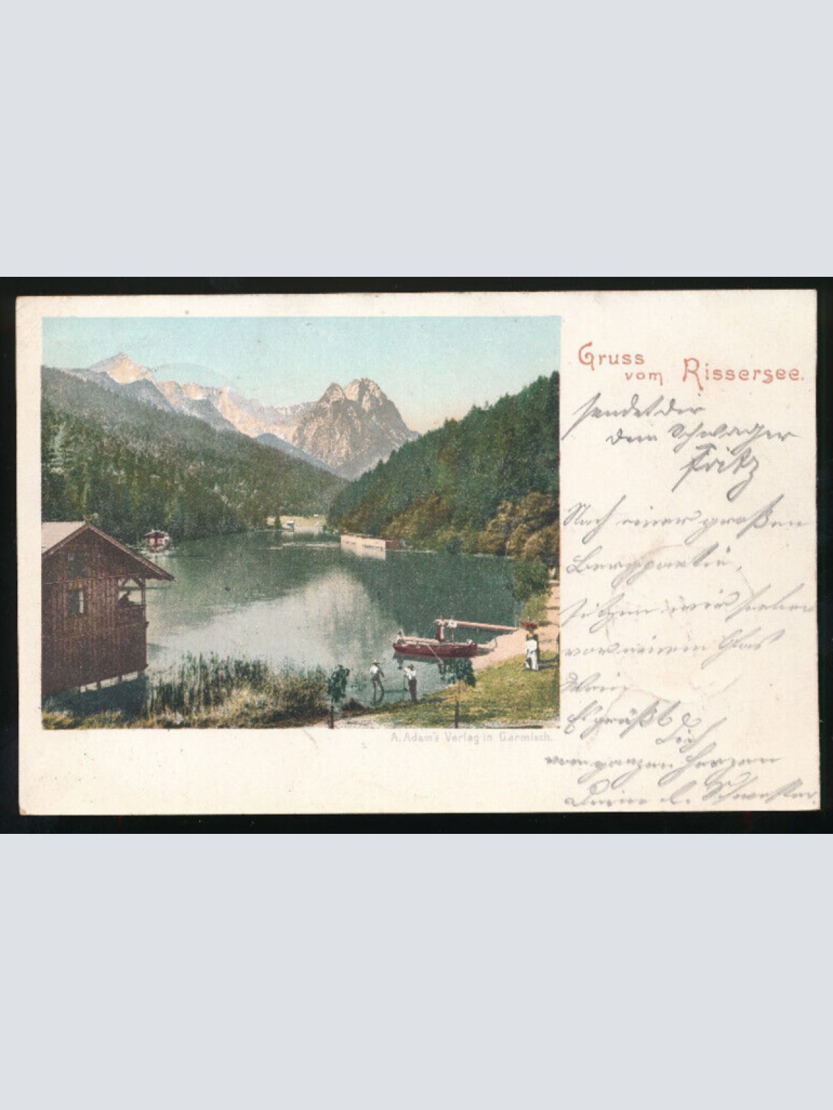 AK gruss vom Rissersee Bayern (649)