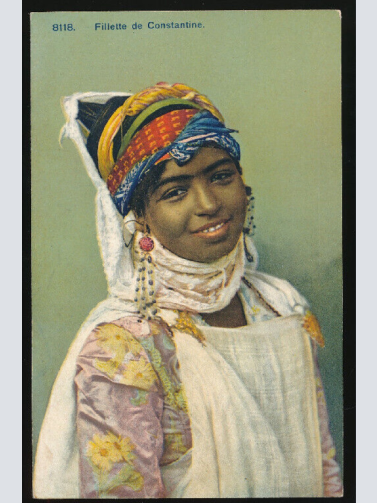 AK von einem kleinen Mädchen aus Constantine Algerien Afrika (682)