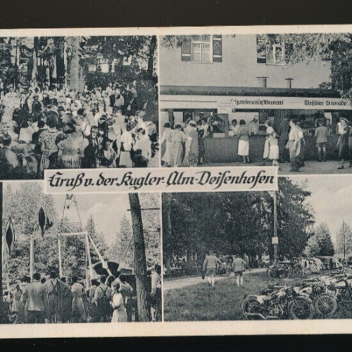 AK gruß von der Kugler Alm Deisenhofen Mehrbildkarte Bayern (62)