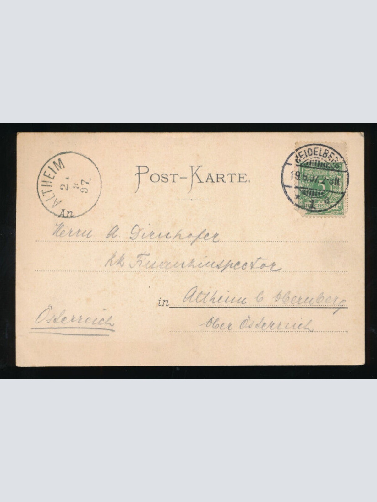 AK gruss aus Heidelberg, das große Heidelberger Fass Baden-Württemberg (124)