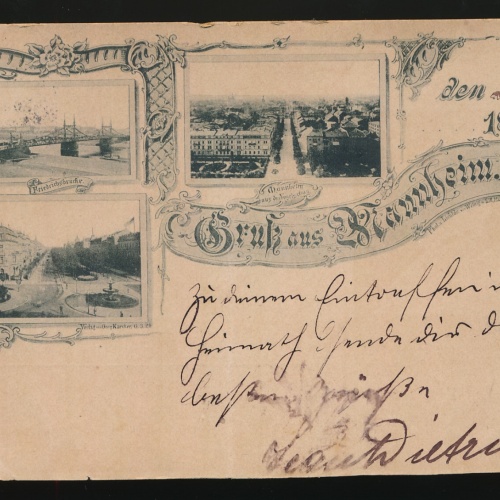 AK gruss aus Mannheim Baden-Württemberg (91)