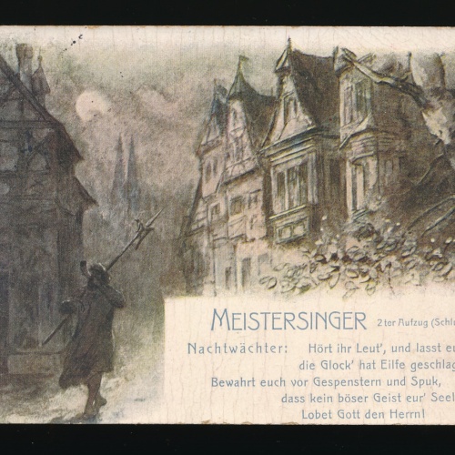 AK vom Meistersinger mit Nachtwächter Text, höhrt ihr Leut ... (122)