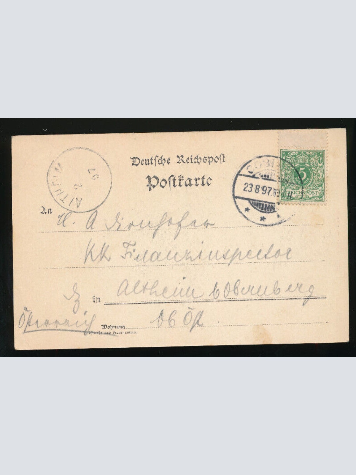 AK gruss aus Bacharach 1897 Rheinland-Pfalz (105)