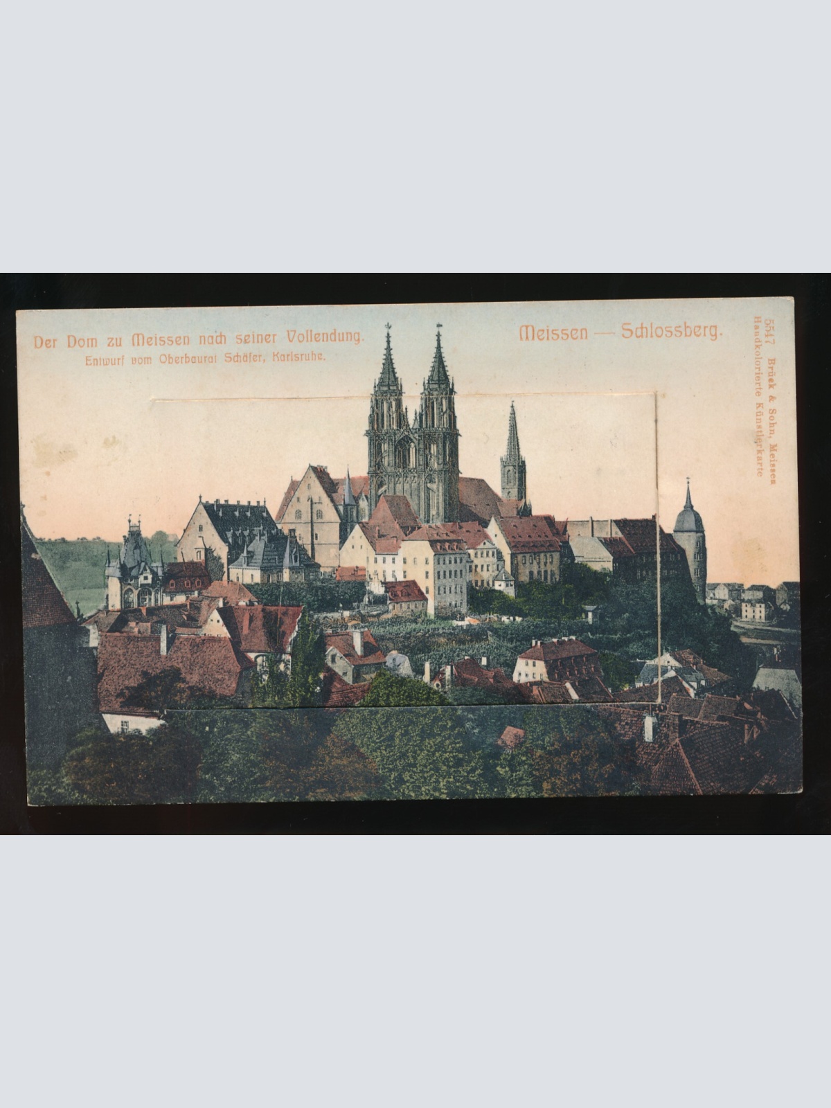 Leporello-Karte aus Meissen - Meißen Schlossberg (203)