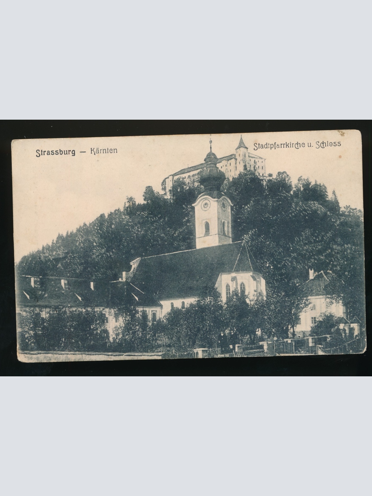 AK aus Strassburg Stadtpfarrkirche u. Schloss Kärnten (401)