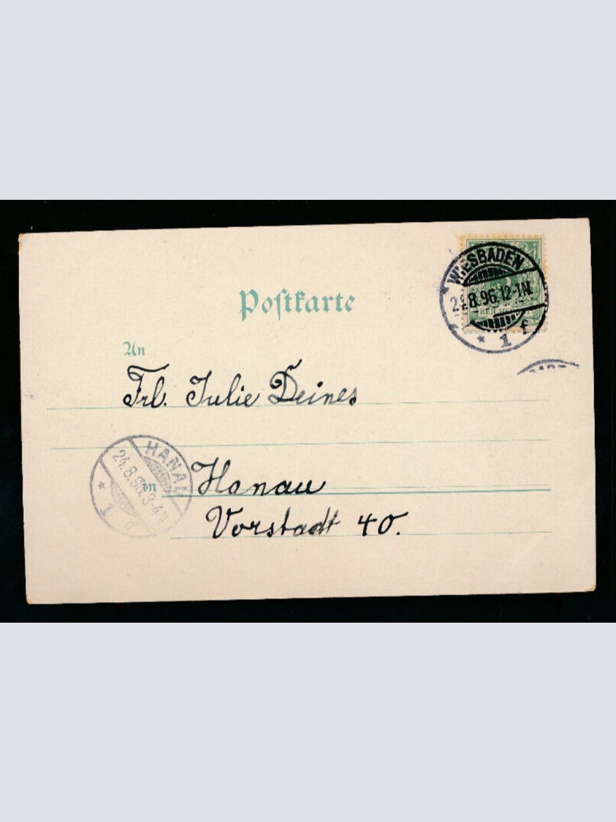 Litho-Karte Gruß aus Wiesbaden Hessen (534)